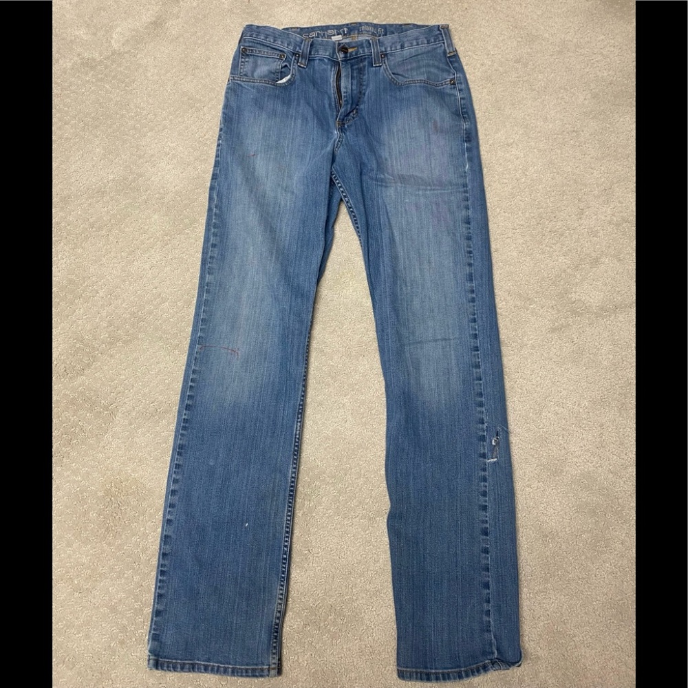 Carhartt Relaxed Fit Straight Leg Jeans Mens